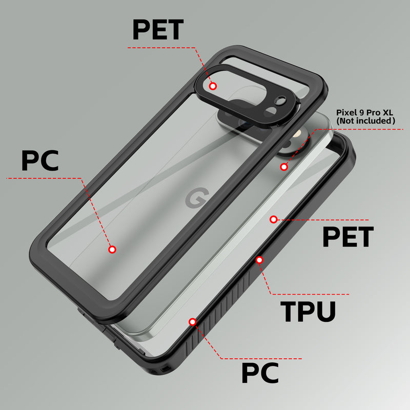 Load image into Gallery viewer, [FS Series] Google Pixel 9 Pro XL (GGX8B) - Redpepper Full Covered Waterproof Heavy Duty Tough Armor Case - Polar Tech Australia

