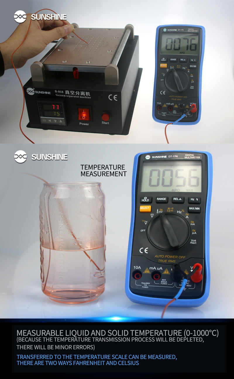 Chargez l&#39;image dans la visionneuse de la galerie, [DT-17N] SUNSHINE Fully Automatic Digital Multimeter - Polar Tech Australia
