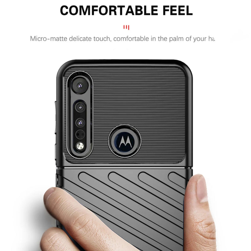 Load image into Gallery viewer, Motorola Moto G Pure (2021) - Thunder Series Twill Texture Thickened Anti-fall Protection TPU Case - Polar Tech Australia
