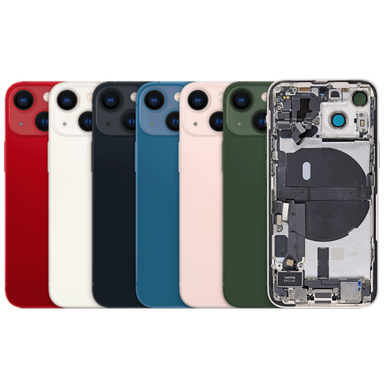 [With Built-in Parts] Apple iPhone 13 Mini - Back Rear Glass Housing Frame Assmmbly - Polar Tech Australia