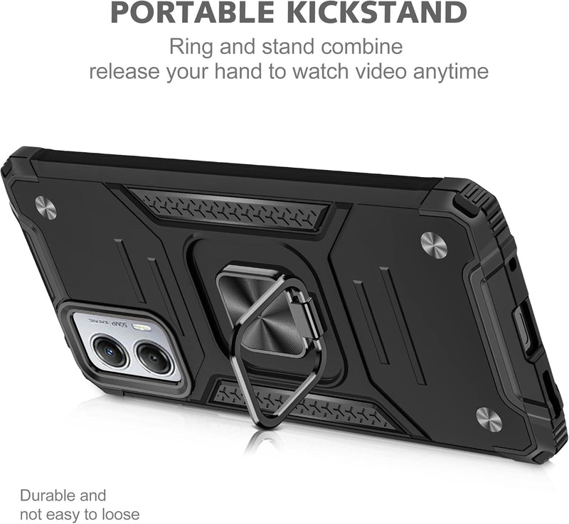 Cargue la imagen en el visor de la galería, [Magnetic Rotable Kickstand] Motorola Moto G53 - Shield Shockproof Rugged Heavy Duty Case - Polar Tech Australia
