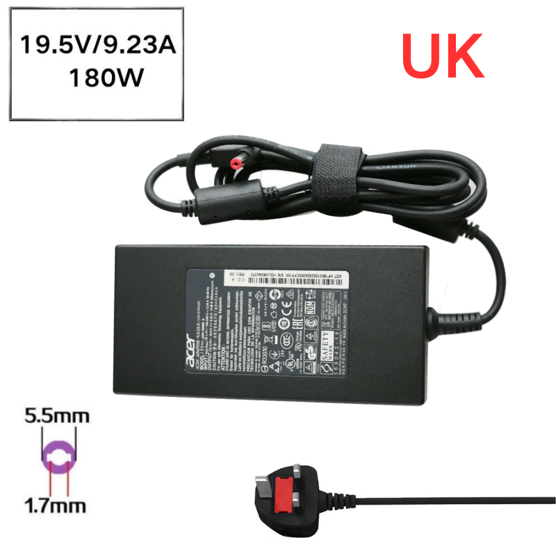 Load image into Gallery viewer, [19.5V-9.23A/180W][5.5x1.7] Acer Nitro 5 AN515-57-55R8 N20C1 AC Power Supply Adapter Charger - Polar Tech Australia
