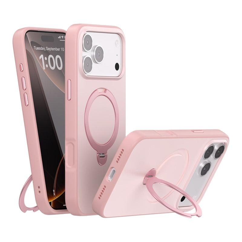 Load image into Gallery viewer, Apple iPhone 17 Pro - Contrast Color Rotation Holder Magsafe Phone Case

