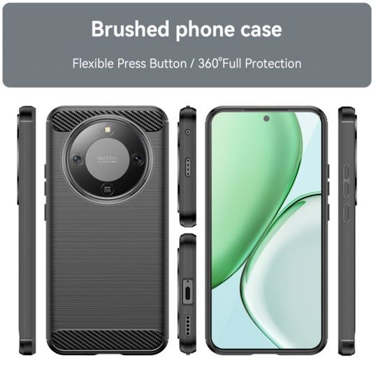 Honor X9d - Carbon Fiber Brushed Texture TPU Phone Case - Polar Tech Australia