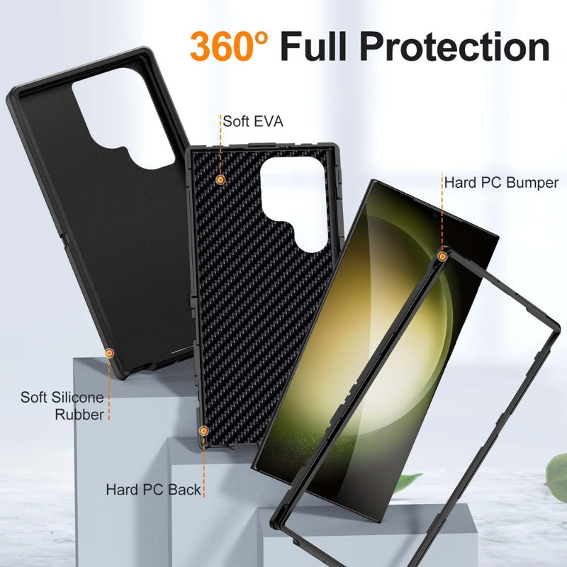 Cargue la imagen en el visor de la galería, Samsung Galaxy S26 / S26 Plus / S26 Ultra - Adventurer Commuter Heavy Duty Drop Proof Tough Hybrid Case
