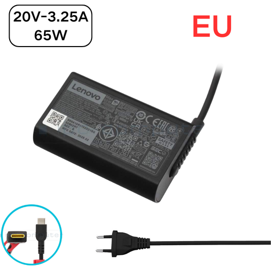 [65W][Type-C] Lenovo USB C ThinkPad L13 Gen 6 (Type 21R5, 21R6) / ThinkPad X13 Gen 6 (Type 21RM, 21RN) Series - Laptop AC Wall Travel Charger Travel Adapter - Polar Tech Australia