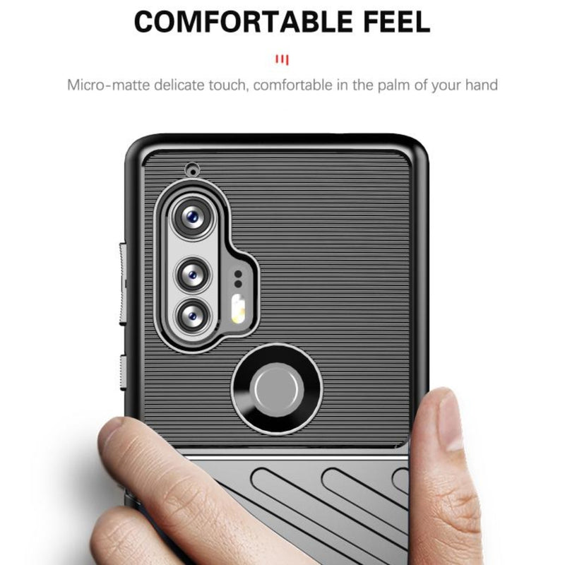 Load image into Gallery viewer, Motorola Moto Edge Plus 2020 - Thunder Series Twill Texture Thickened Anti-fall Protection TPU Case - Polar Tech Australia
