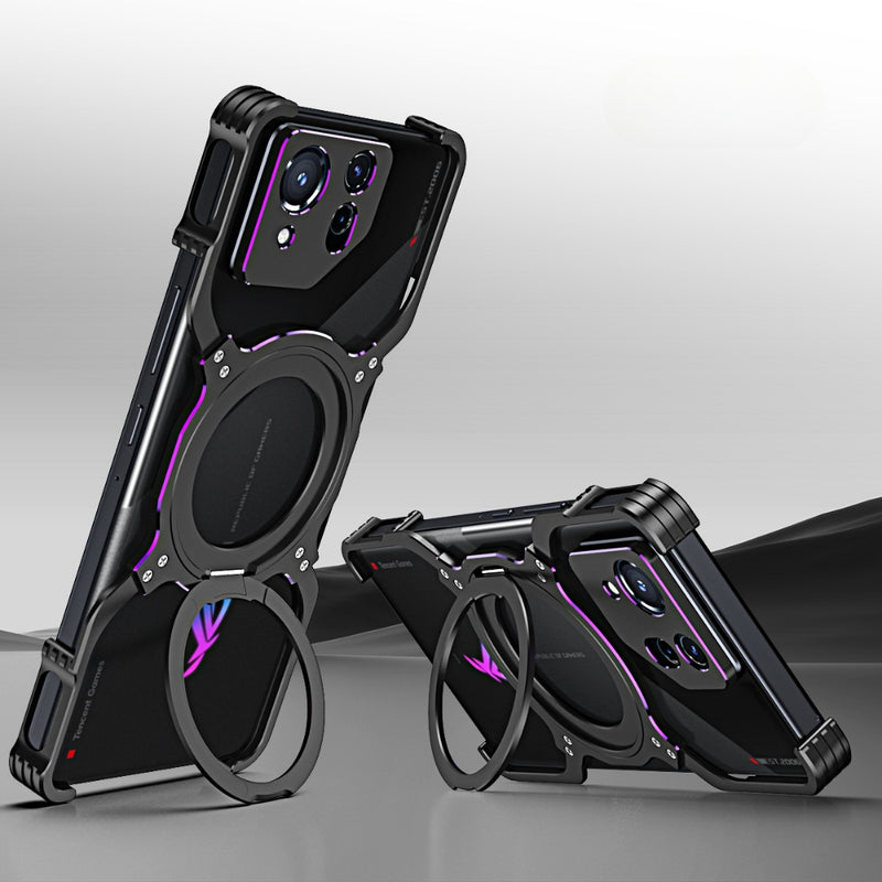 Chargez l&#39;image dans la visionneuse de la galerie, Asus ROG Phone 9 / 9 Pro - Mechanical Arm Borderless MagSafe Holder Metal Phone Case - Polar Tech Australia
