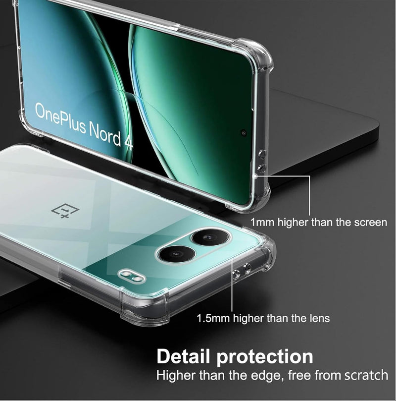 Chargez l&#39;image dans la visionneuse de la galerie, OnePlus 1+Nord 4 - AirPillow Cushion Transparent Soft Clear TPU Four Corners Protective Case - Polar Tech Australia
