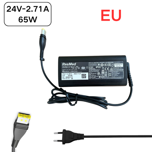 [24V-2.71A/65W] ResMed Res-Med CPAP and BiPAP Machines S11 390000 - AC Power Supply Cord Cable PS Charger Adapter - Polar Tech Australia
