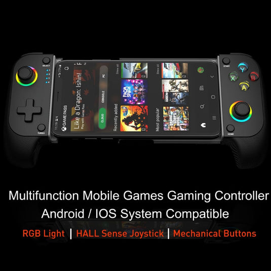 Switch Multi-Function Bluetooth Wireless Game Controller, Compatible with Android/iOS, Dual Vibration, 6-Axis Gyro, Turbo Function