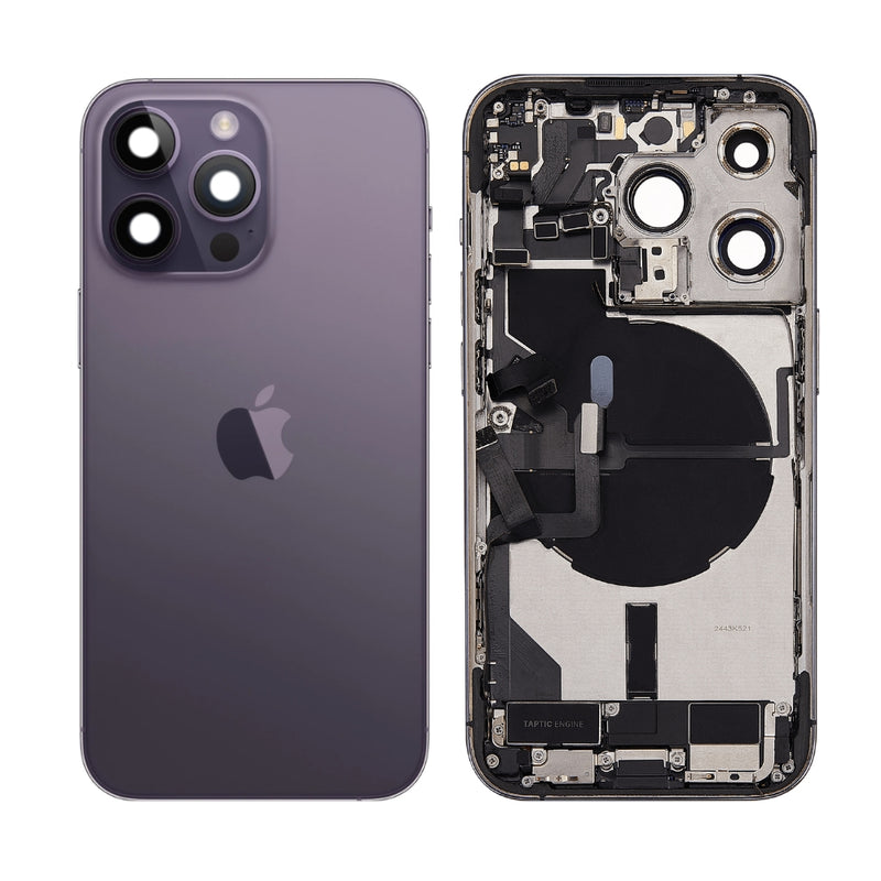 Chargez l'image dans la visionneuse de la galerie, [With Built-in Parts] Apple iPhone 14 Pro - Rear Back Glass Middle Frame Housing (US Verson)
