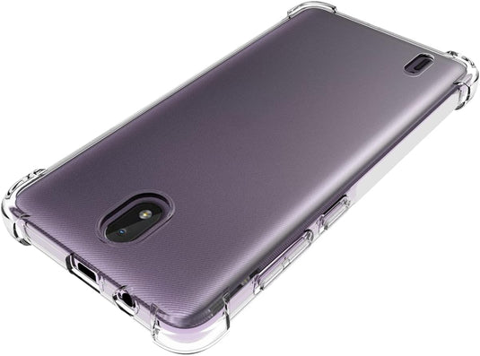 Nokia C01 Plus - AirPillow Cushion Transparent Soft Clear TPU Four Corners Protective Case - Polar Tech Australia