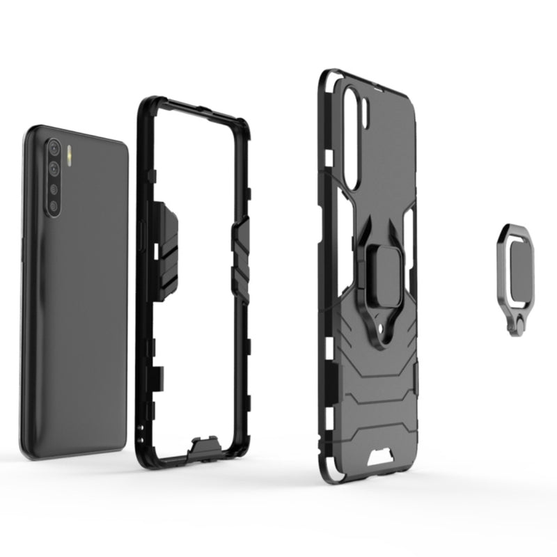 Load image into Gallery viewer, OPPO A91 / Reno3 - Heavy Duty Armor Case With Ring Holder Stand - Polar Tech Australia
