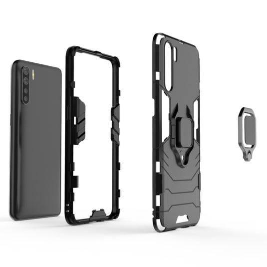 OPPO A91 / Reno3 - Heavy Duty Armor Case With Ring Holder Stand - Polar Tech Australia