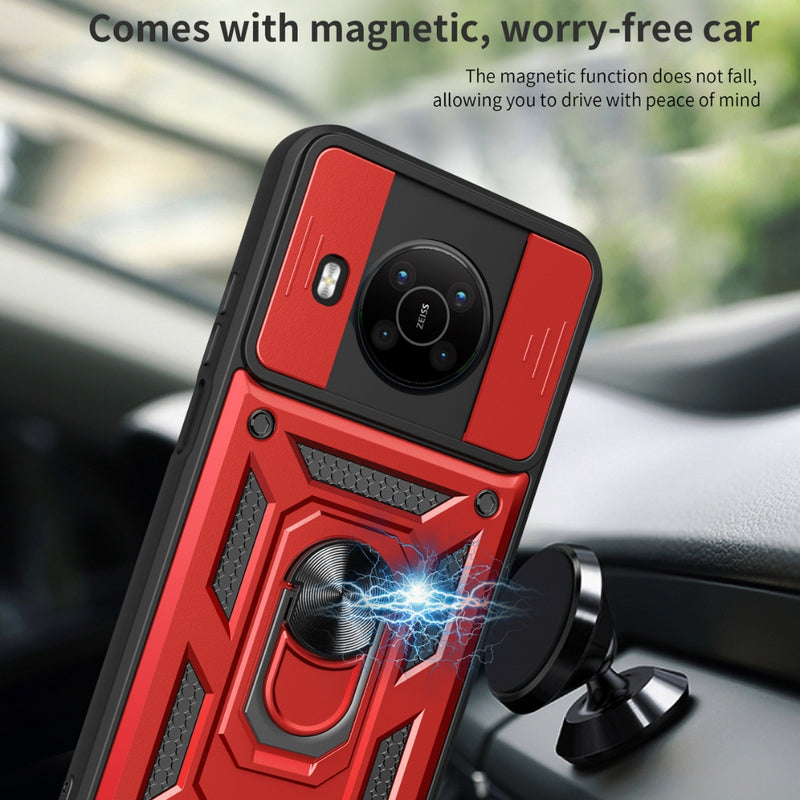 Load image into Gallery viewer, Nokia C21 - Heavy Duty Ring Holder Case with Shockproof &amp; Camera Guard Design
