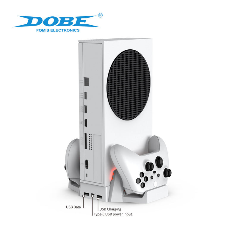 Load image into Gallery viewer, Xbox Series S - Cooling Fan Charging  Vertical Stand Dual Controller Charging Base
