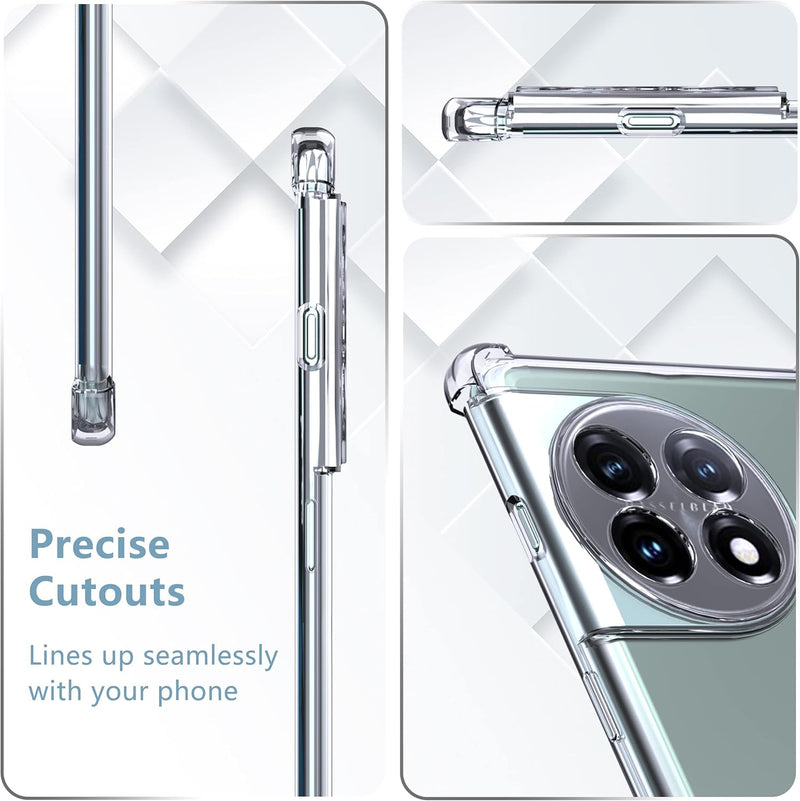 Cargue la imagen en el visor de la galería, OnePlus 1+11/11R - AirPillow Cushion Transparent Soft Clear TPU Four Corners Protective Case - Polar Tech Australia
