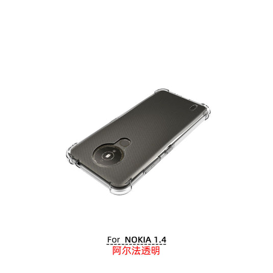 Nokia 1.4 - AirPillow Cushion Transparent Soft Clear TPU Four Corners Protective Case - Polar Tech Australia