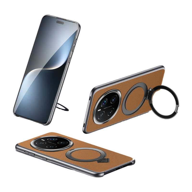 Load image into Gallery viewer, Honor Magic7 (PTP-AN00) - Top Grain Leather MagSafe Magnetic Holder Phone Case
