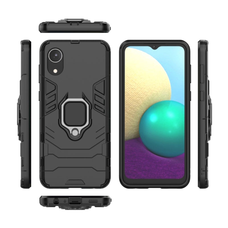 Chargez l&#39;image dans la visionneuse de la galerie, Samsung Galaxy A03 Core (SM-A032) - Heavy Duty Armor Case With Ring Holder Stand
