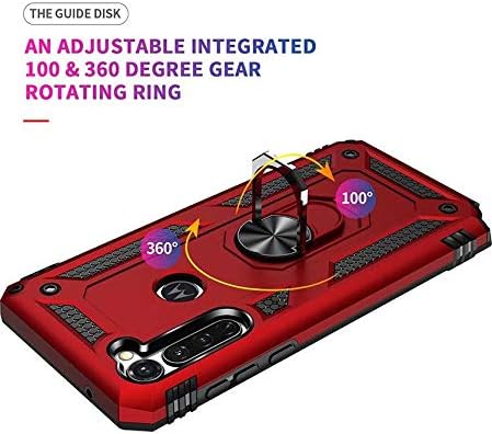 Cargue la imagen en el visor de la galería, [Magnetic Ring Kickstand] Motorola Moto G Stylus - Shield Shockproof Rugged Heavy Duty Case - Polar Tech Australia
