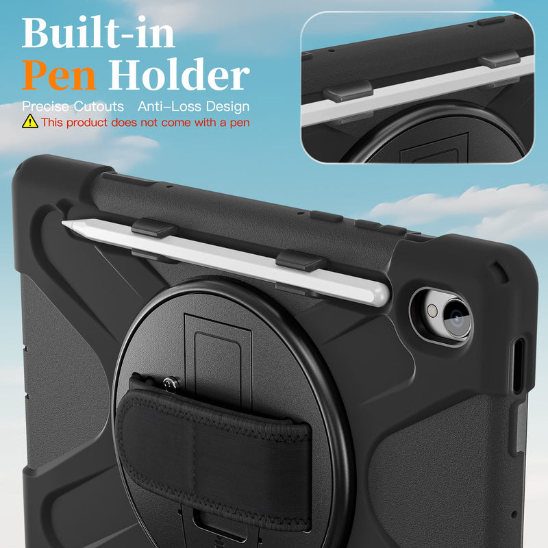 Load image into Gallery viewer, Samsung Galaxy Tab S11 (2025) 11" - Heavy Duty 360 Degree Rotate Stand Hand Strap Case With Shoulder Strap - i-Station Mobile Phone &amp; Electronic Device Repair and Accessories
