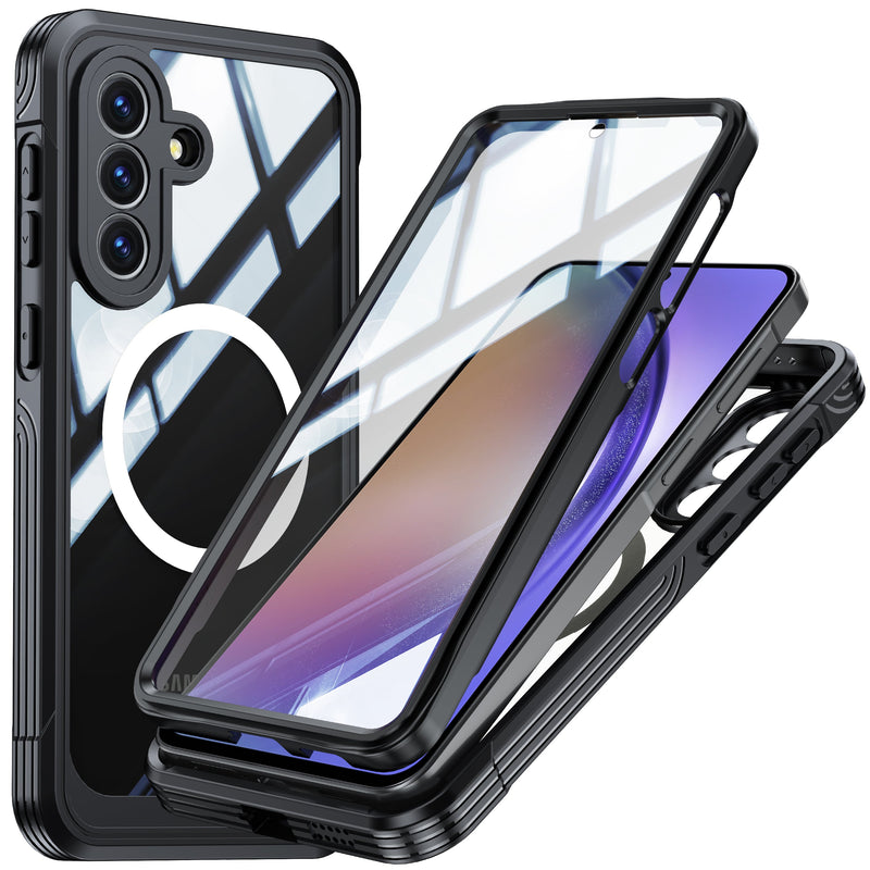 Load image into Gallery viewer, [Magsafe Compatible] Samsung Galaxy A57 (A576) - 9H Glass Three-proof Full Cover Heavy Duty Series Case - Polar Tech Australia

