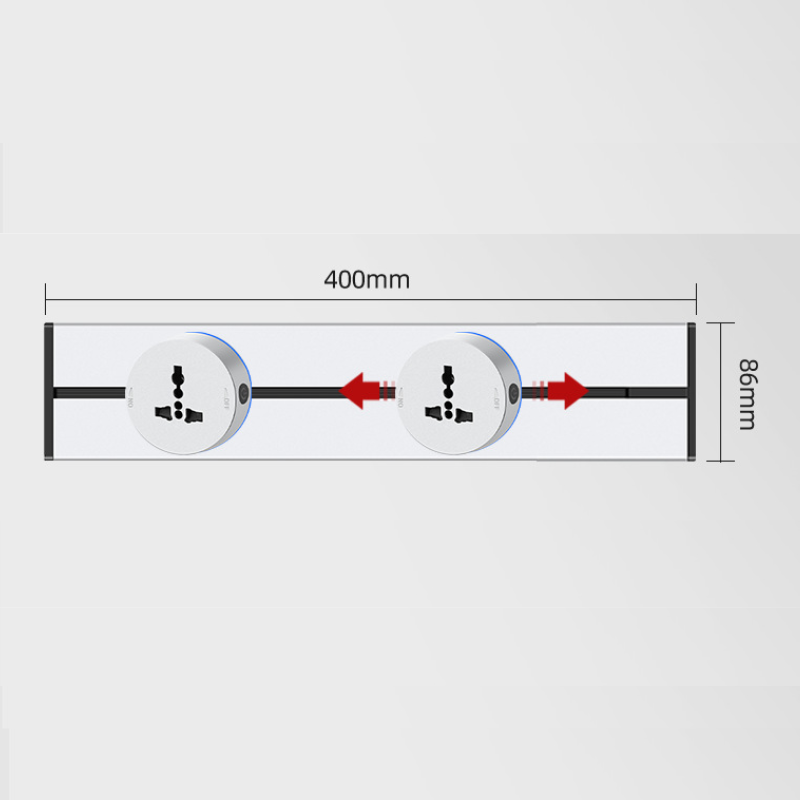 Cargue la imagen en el visor de la galería, [TUYA Smart Home] Magnetic Track Rail Power Stripes Wall Socket Outlet Plug System APP Control
