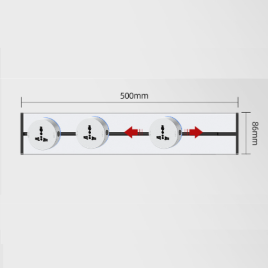 [TUYA Smart Home] Magnetic Track Rail Power Stripes Wall Socket Outlet Plug System APP Control