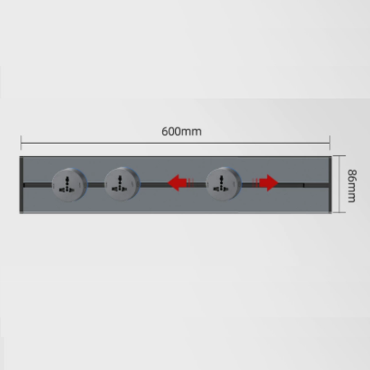 [TUYA Smart Home] Magnetic Track Rail Power Stripes Wall Socket Outlet Plug System APP Control