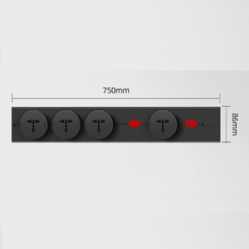 Cargue la imagen en el visor de la galería, [TUYA Smart Home] Magnetic Track Rail Power Stripes Wall Socket Outlet Plug System APP Control
