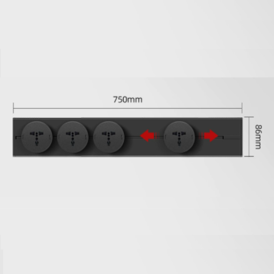 [TUYA Smart Home] Magnetic Track Rail Power Stripes Wall Socket Outlet Plug System APP Control