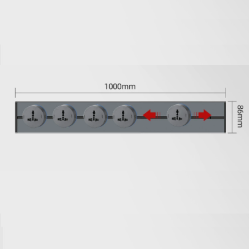 Cargue la imagen en el visor de la galería, [TUYA Smart Home] Magnetic Track Rail Power Stripes Wall Socket Outlet Plug System APP Control
