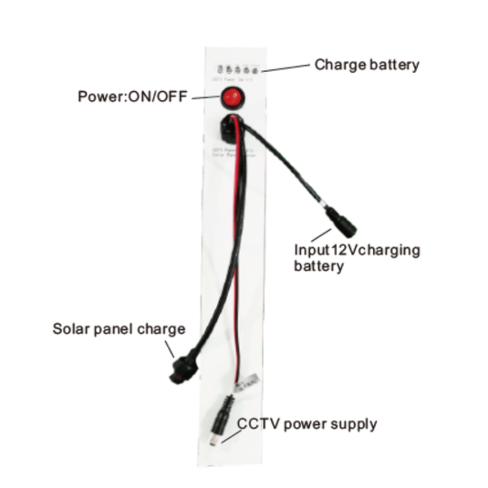 [60W Solar Panel + 40Ah Battery] Universal 12V Output Solar Energy Power System Power Supply For CCTV Camera WIFI Bridge - Polar Tech Australia