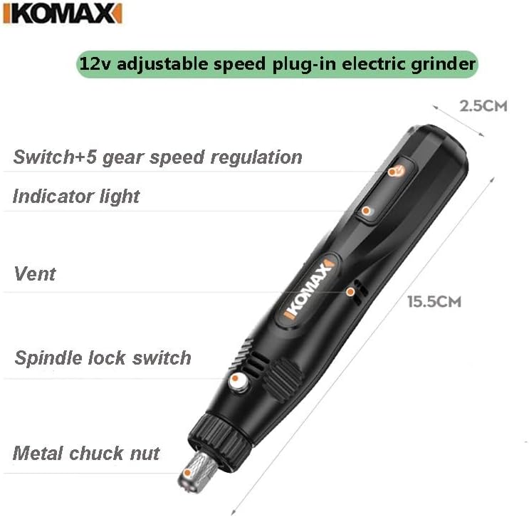Load image into Gallery viewer, [31 in 1] Komax 12V 5-Speed Touch Screen Portable Type-C Chargeable Powerful Multifunction Polishing Pen Grinding Grinder Hand DIY Tool - Polar Tech Australia

