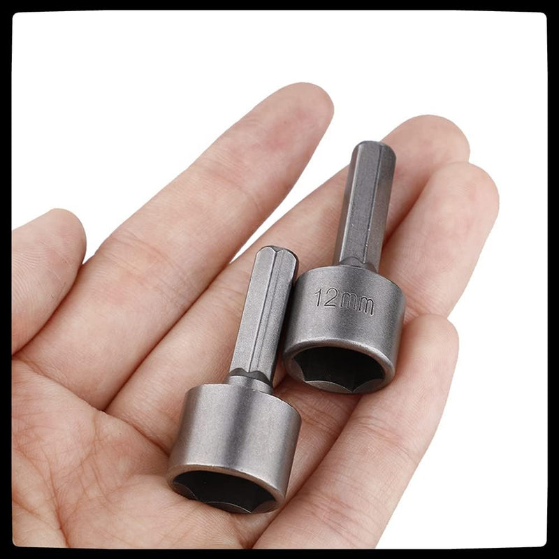 Cargue la imagen en el visor de la galería, [9 in 1] Hex Shank Nut Setter Driver Drill Bit Set (5 - 13mm)
