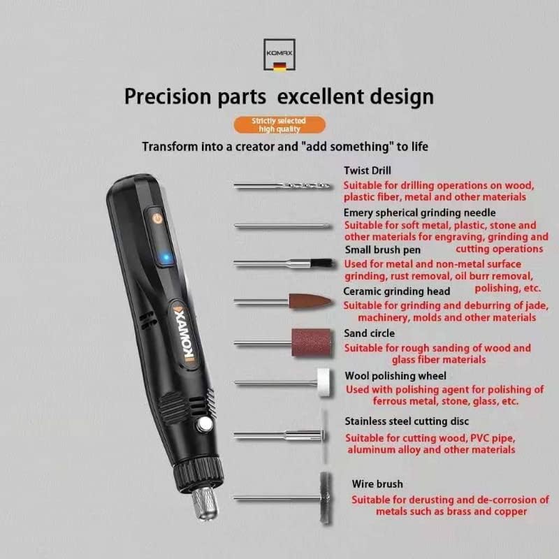 Load image into Gallery viewer, [31 in 1] Komax 12V 5-Speed Touch Screen Portable Type-C Chargeable Powerful Multifunction Polishing Pen Grinding Grinder Hand DIY Tool - Polar Tech Australia
