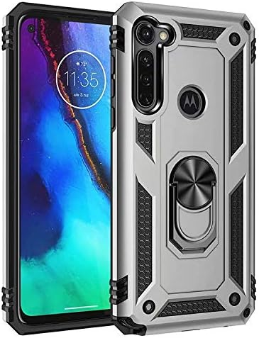Cargue la imagen en el visor de la galería, [Magnetic Ring Kickstand] Motorola Moto G Stylus - Shield Shockproof Rugged Heavy Duty Case - Polar Tech Australia
