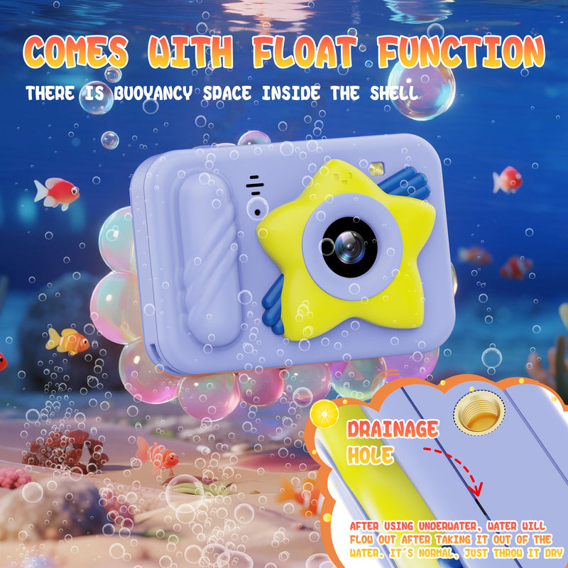 Cargue la imagen en el visor de la galería, [Depth 1.5M Max] High-Definition IP68 Waterproof Kids Camera With Triangular Stand &amp; Safety Strap - Polar Tech Australia
