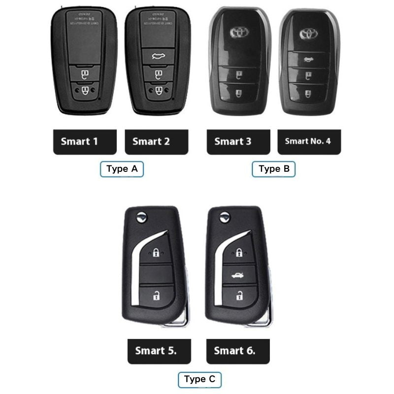 Chargez l&#39;image dans la visionneuse de la galerie, Toyota TRD Carbon Fiber Metal Car Key Fob Protective Case Cover For C-HR, Camry, RAV4, Avalon, Prius, Corolla, Highlander, GT86, Prado
