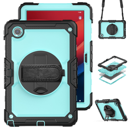 [Built-in 360° Rotating Hand Strap & Stand] Lenovo Idea Tab 11” 2025 (TB336FU/TB336ZU) Shockproof With Screen Protector Pencil Holder Heavy Duty Series Case - i-Station Mobile Phone & Electronic Device Repair and Accessories