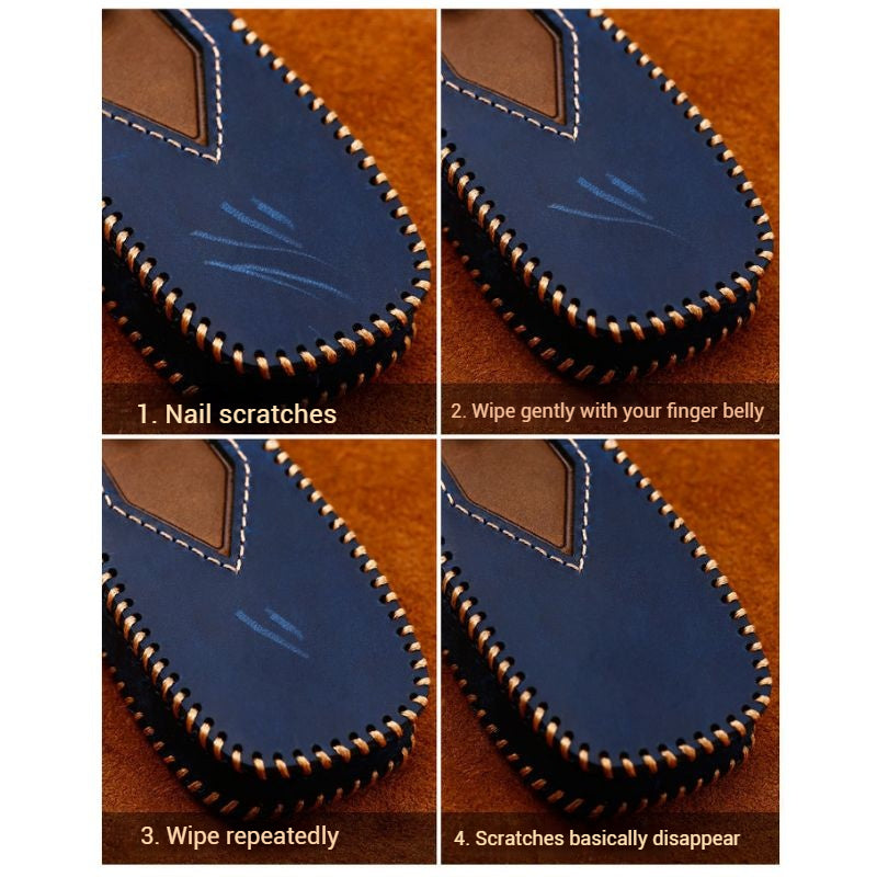 Load image into Gallery viewer, Subaru Cowhide Leather Car Key Fob Protective Cover Case For Outback, Ascent, Forester, Crosstrek, Legacy, Impreza, WRX
