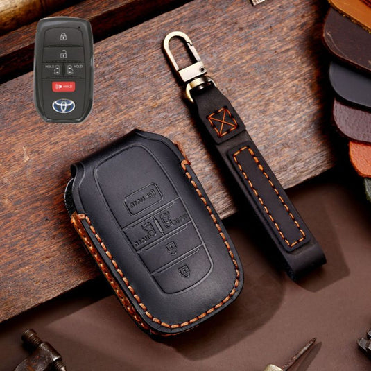 Toyota Handcrafted Genuine Leather Car Key Fob Protective Case Cover For Highlander, RAV4, Camry, Sienna, Tacoma, 4Runner, Tundra, Sequoia, Land Cruiser - i-Station Mobile Phone & Electronic Device Repair and Accessories
