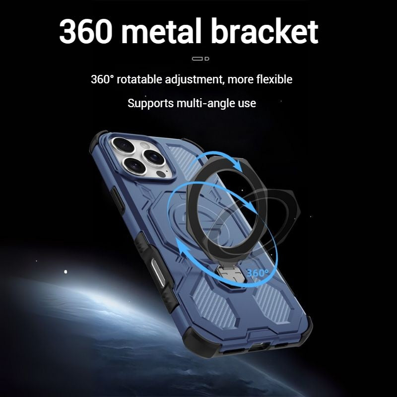 Cargue la imagen en el visor de la galería, [Magsafe Compatible][Built-in Stand] Apple iPhone 17/Air/Pro/Max - Shield Shockproof Rugged Heavy Duty Case - i-Station Mobile Phone &amp; Electronic Device Repair and Accessories
