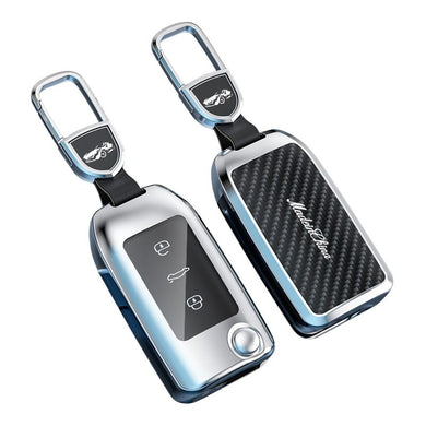 Roewe Zinc Alloy + Carbon Fiber Texture Car Key Fob Case Cover For RX3, RX5, RX5 Plus, RX8, ERX5, i5, i6