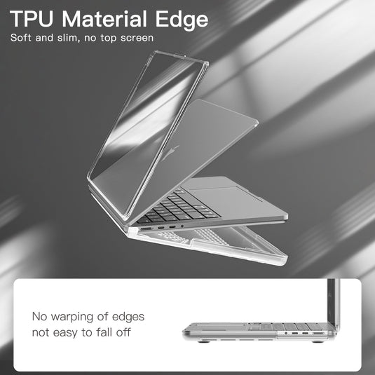 Apple MacBook Air 13.6" (A2681 & A3113) Slim PC + TPU Scratch-Resistant Laptop Case