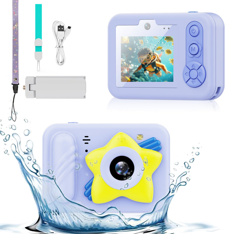 Cargue la imagen en el visor de la galería, [Depth 1.5M Max] High-Definition IP68 Waterproof Kids Camera With Triangular Stand &amp; Safety Strap - Polar Tech Australia
