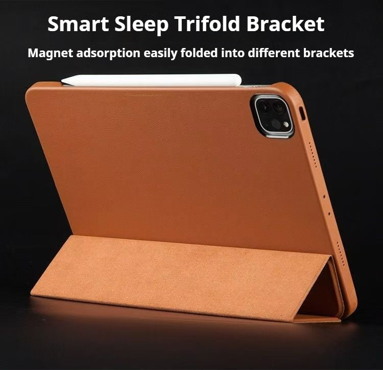 Cargue la imagen en el visor de la galería, Apple iPad Pro 11-inch 4th Gen (2022) Genuine Leather Full-protection Shockproof Case - Polar Tech Australia
