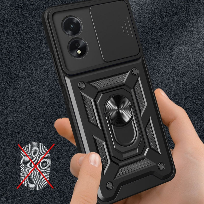 Load image into Gallery viewer, OPPO A98 5G (CPH2529) - Shockproof Armour Heavy Duty Phone Case with Ring Holder &amp; Camera Protection - Polar Tech Australia

